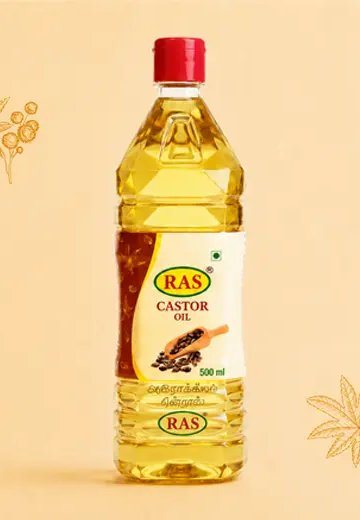 RAS Castor Oil bottle
