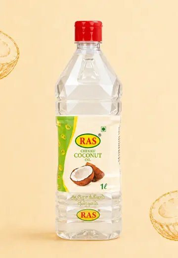 RAS Chekku Coconut Oil bottle