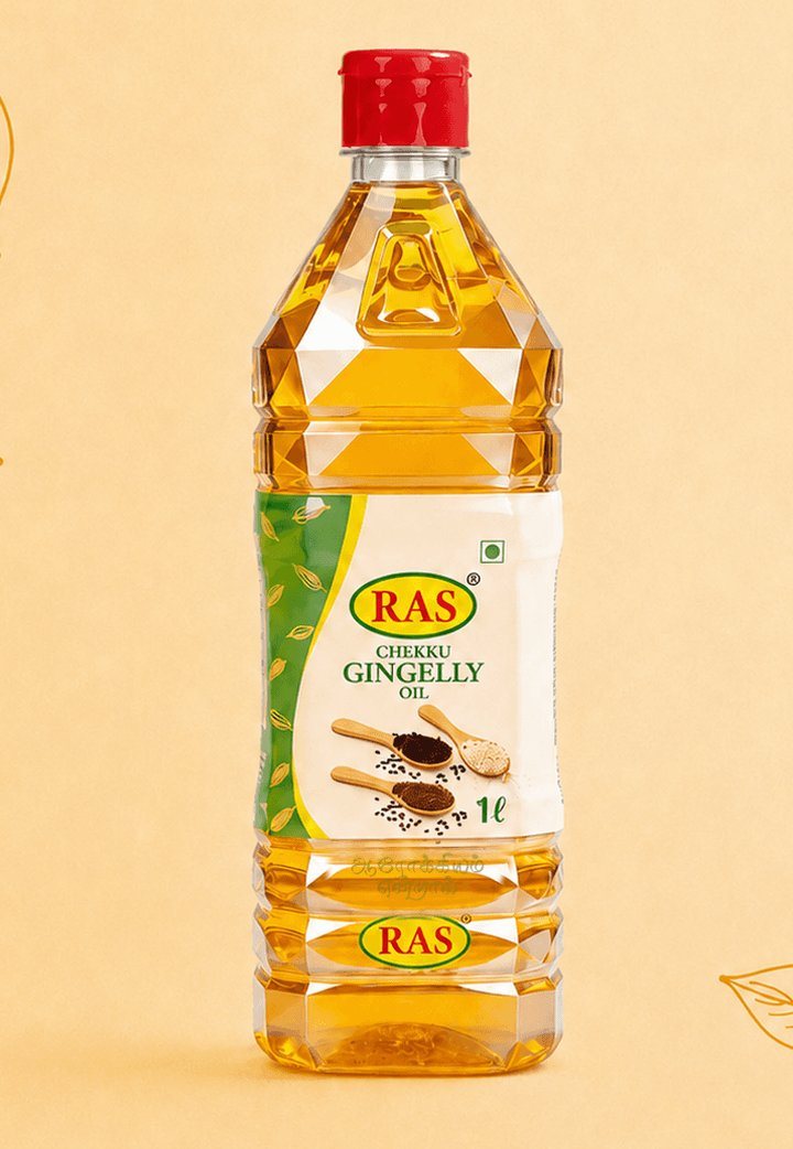 RAS Chekku Gingelly Oil bottle